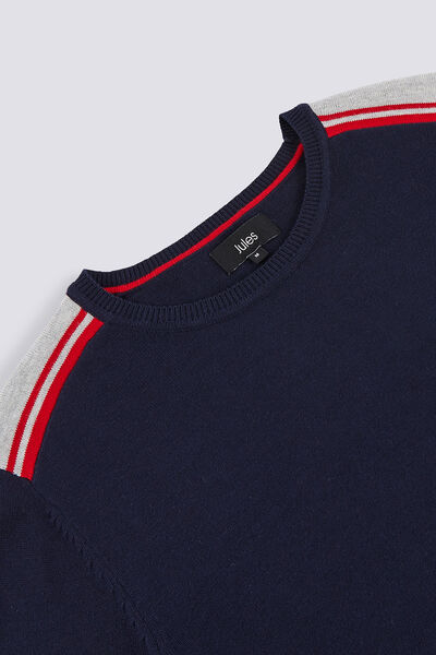 PULL COL ROND FANTAISIE EPAULEeeee