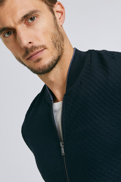 Sweat zippé léger col teddy