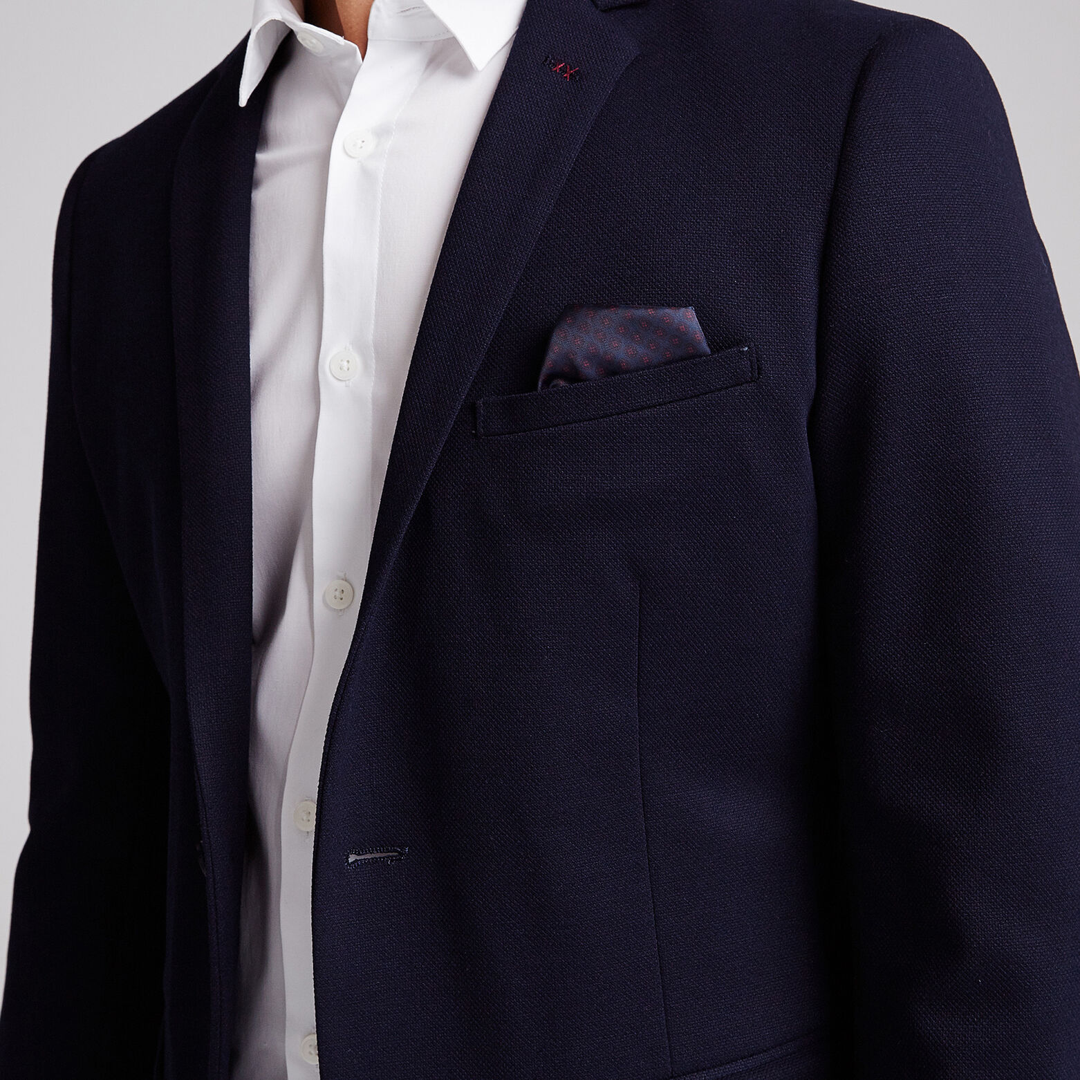 Veste blazer slim maille piquée