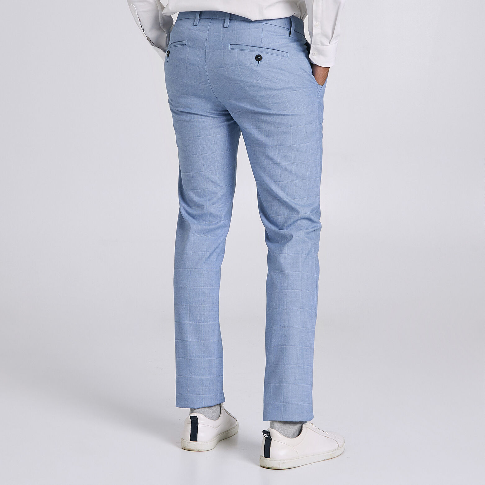 Pantalon chino à carreaux