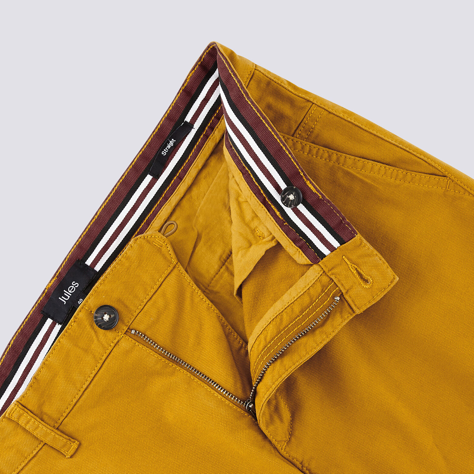 Pantalon chino droit canvas