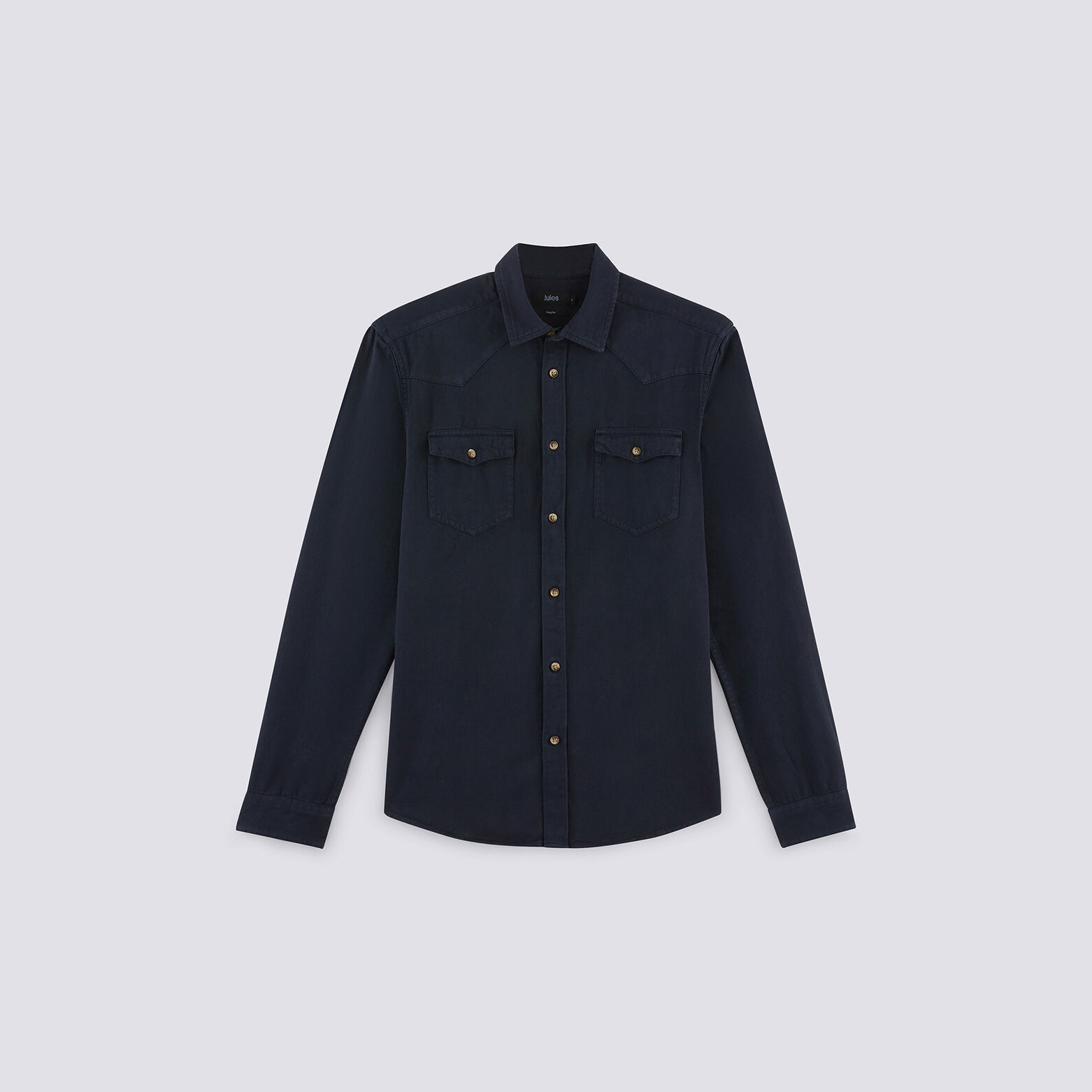 Chemise droite unie