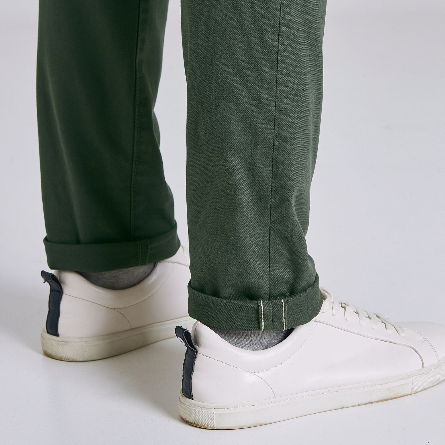Pantalon chino droit canvas