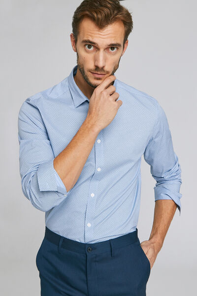 Chemise imprimée slim stretch