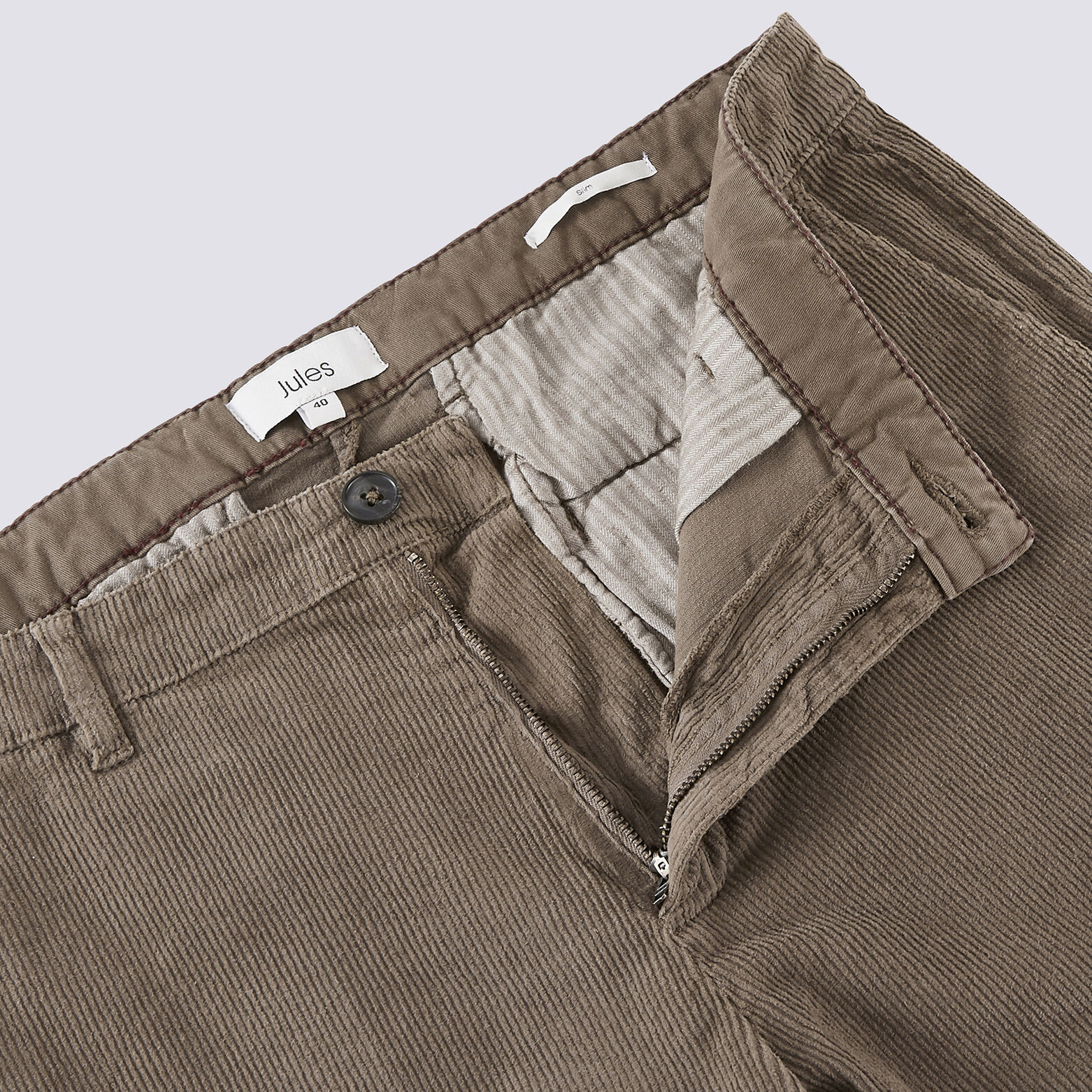 Chino coupe slim en velours