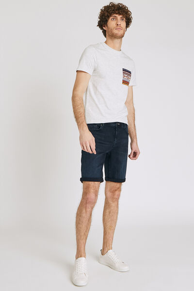 Bermuda en jean stretch Blue Back