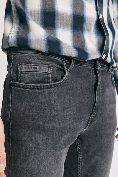 Jean skinny 5 poches délavé