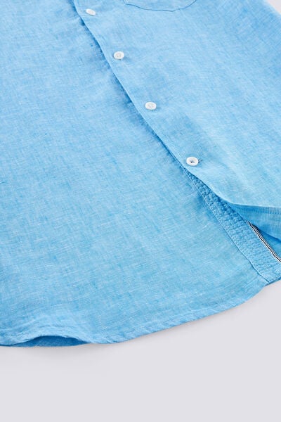 Chemise manches courtes regular lin