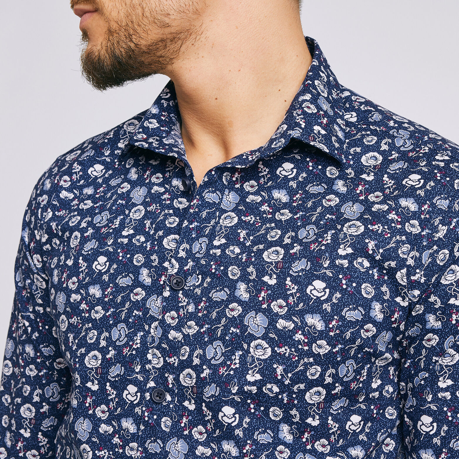 Chemise slim imprimée