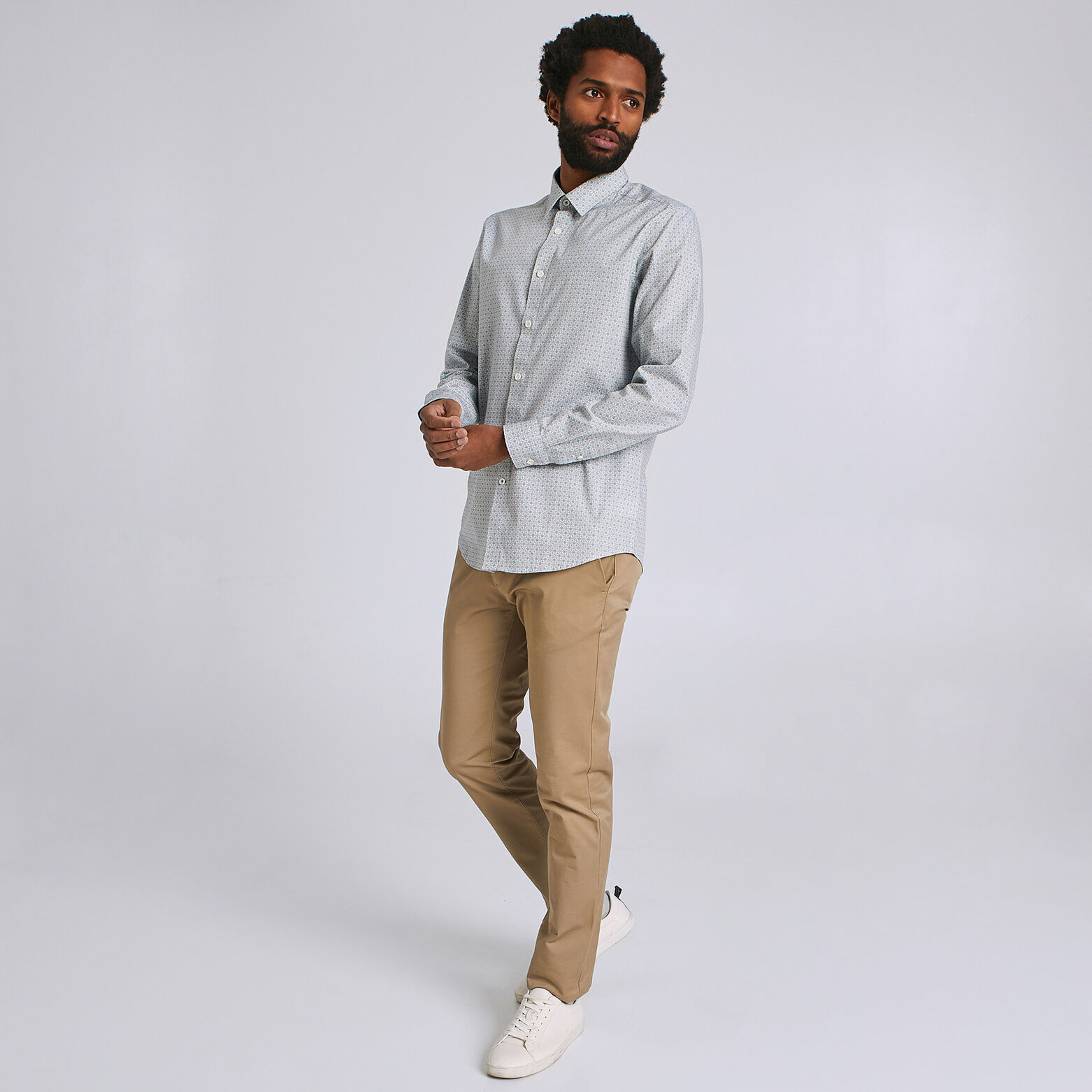 Chemise regular imprimée géométrie