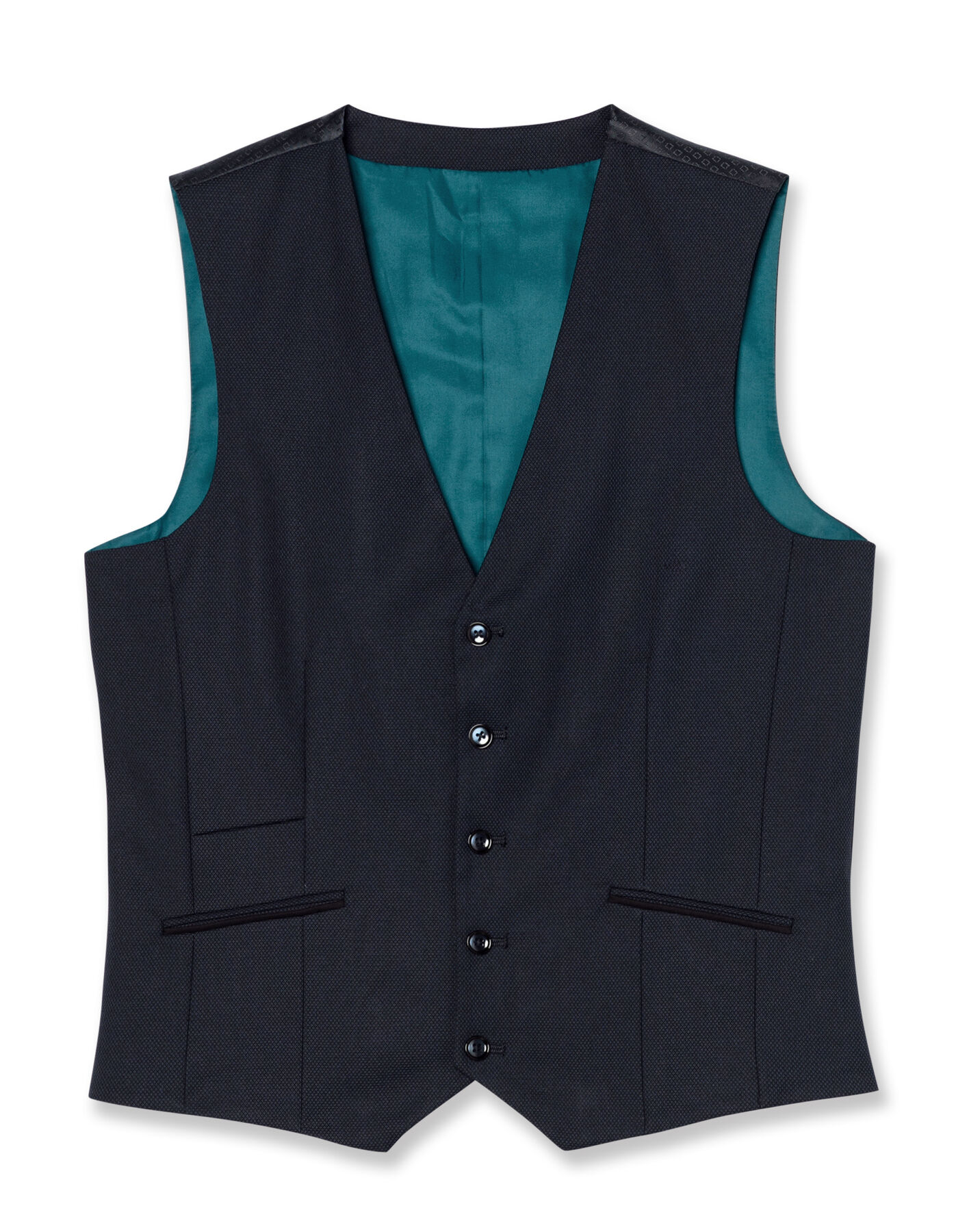 Gilet de costume coupe slim motifs jacquards