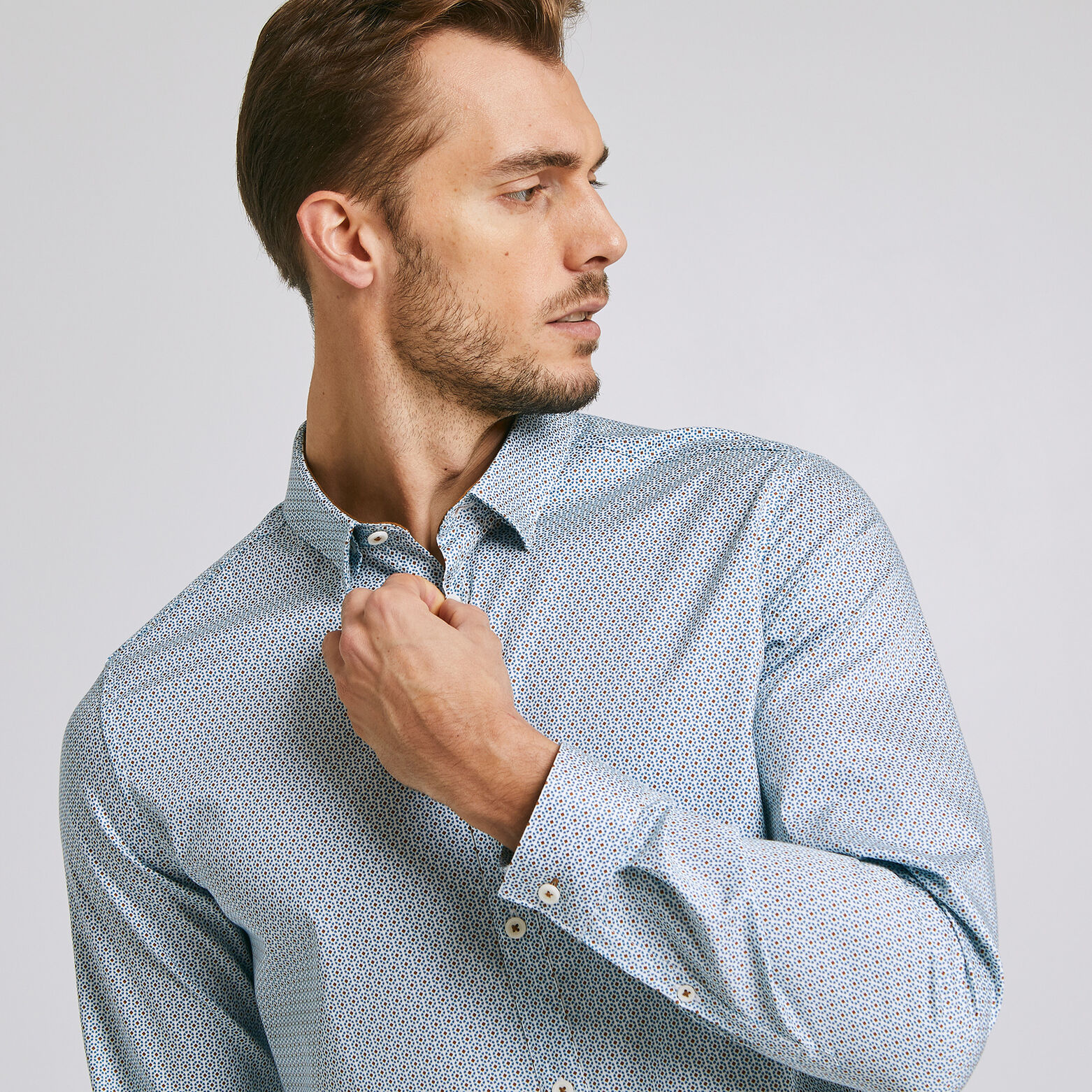 Chemise imprimée coupe ajustée