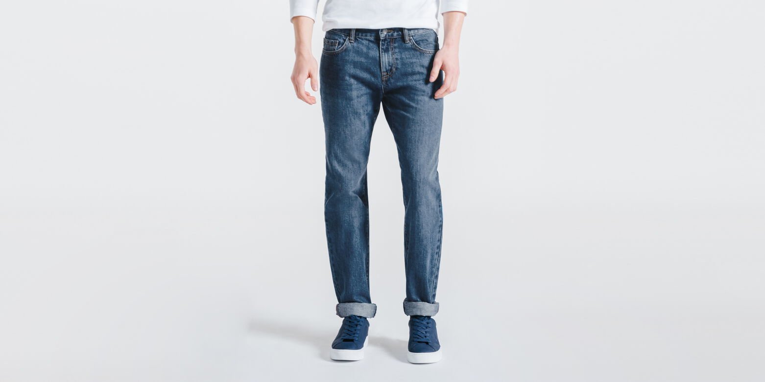 Jean straight 4 longueurs stone