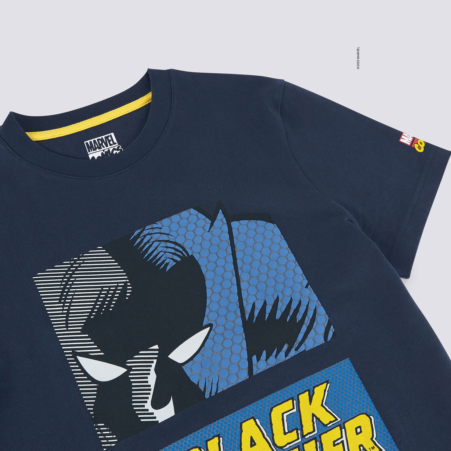 Tee shirt imprimé licence MARVEL BLACK PANTHER