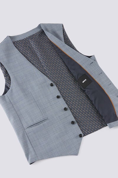 Gilet de costume à carreaux