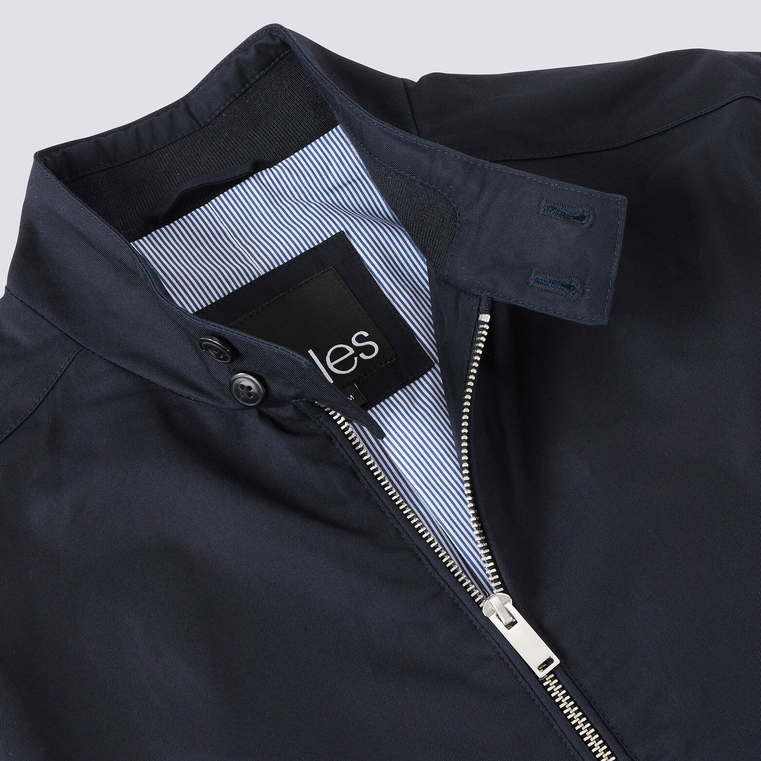 Blouson zippé léger col montant