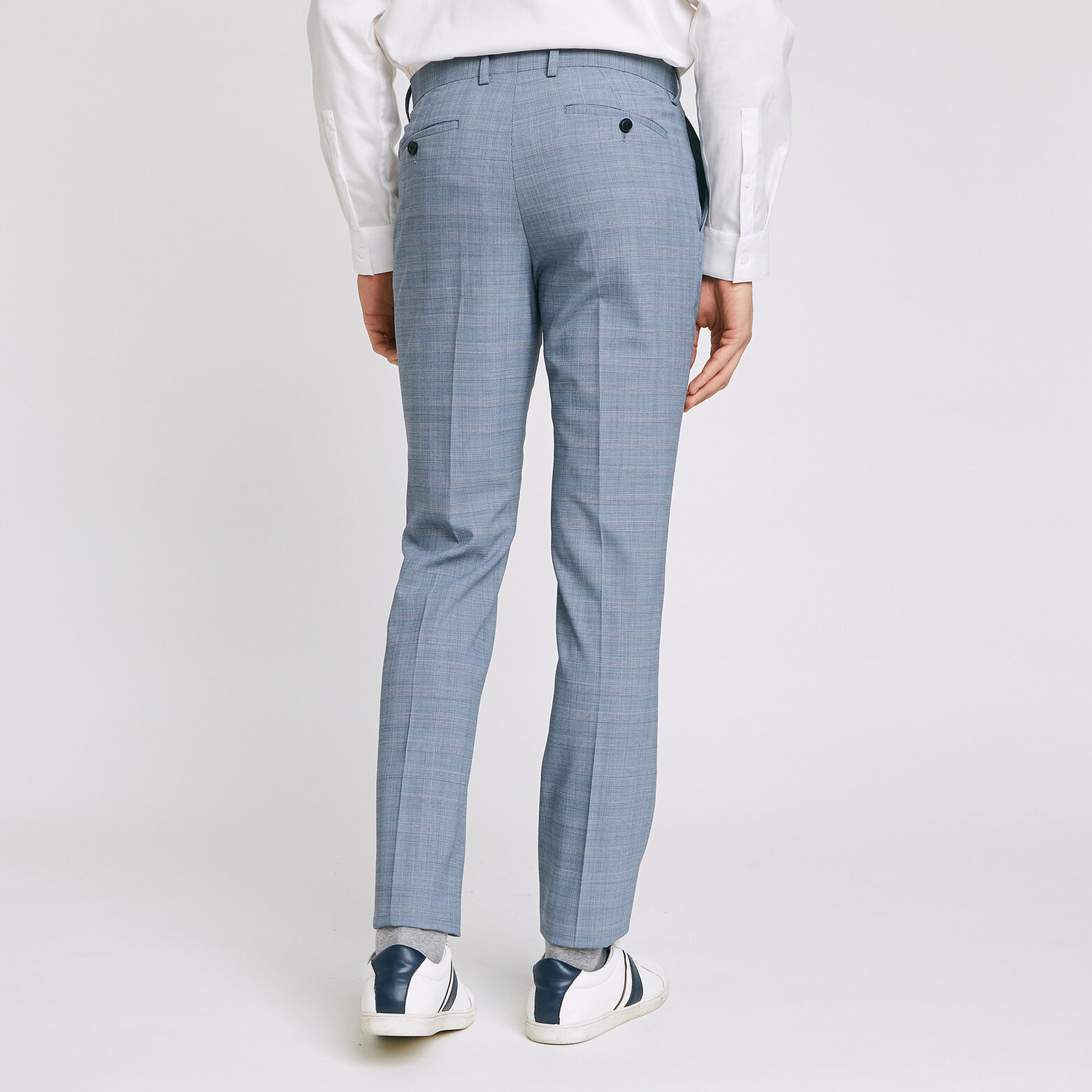 Pantalon de costume slim Prince de Galles