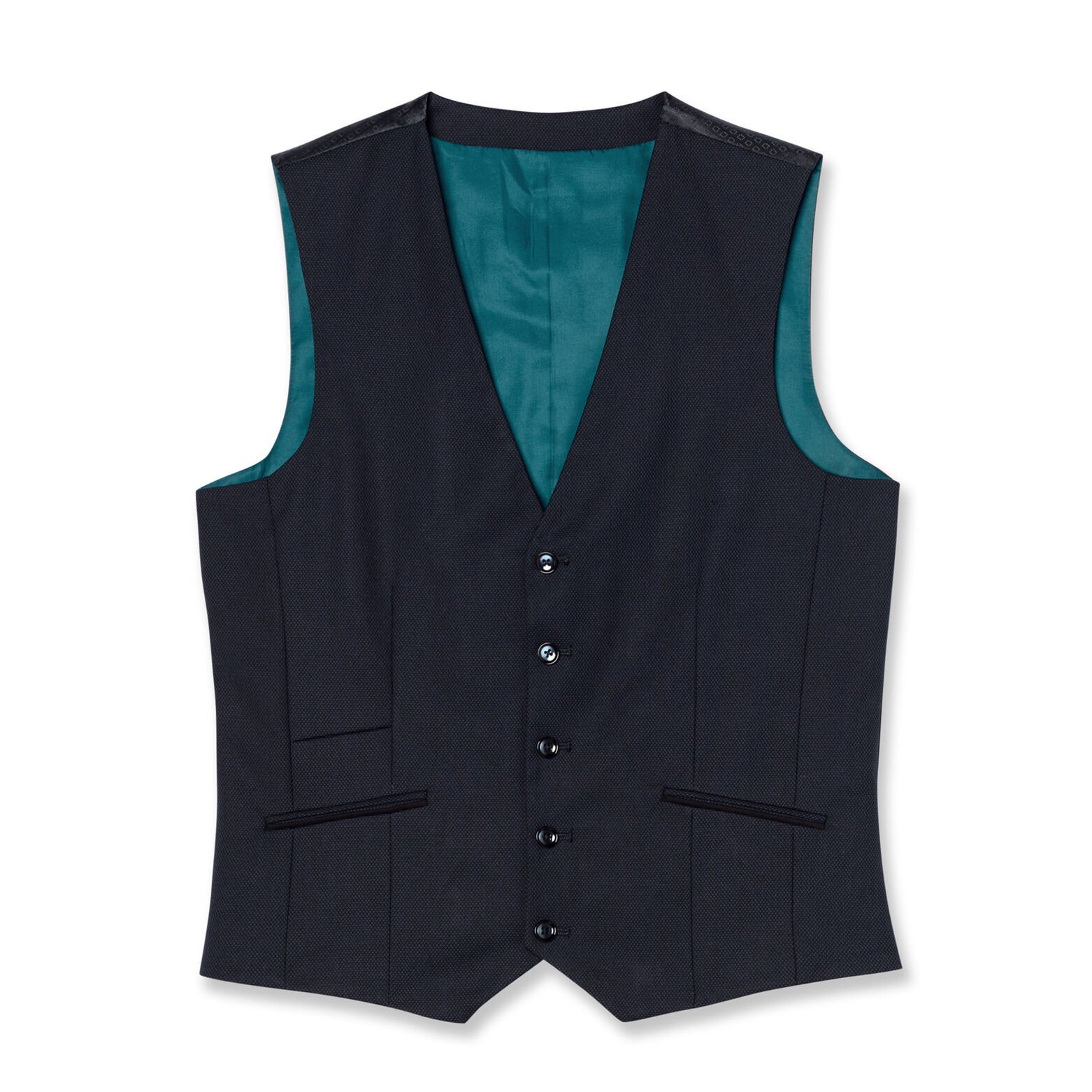 Gilet de costume coupe slim motifs jacquards