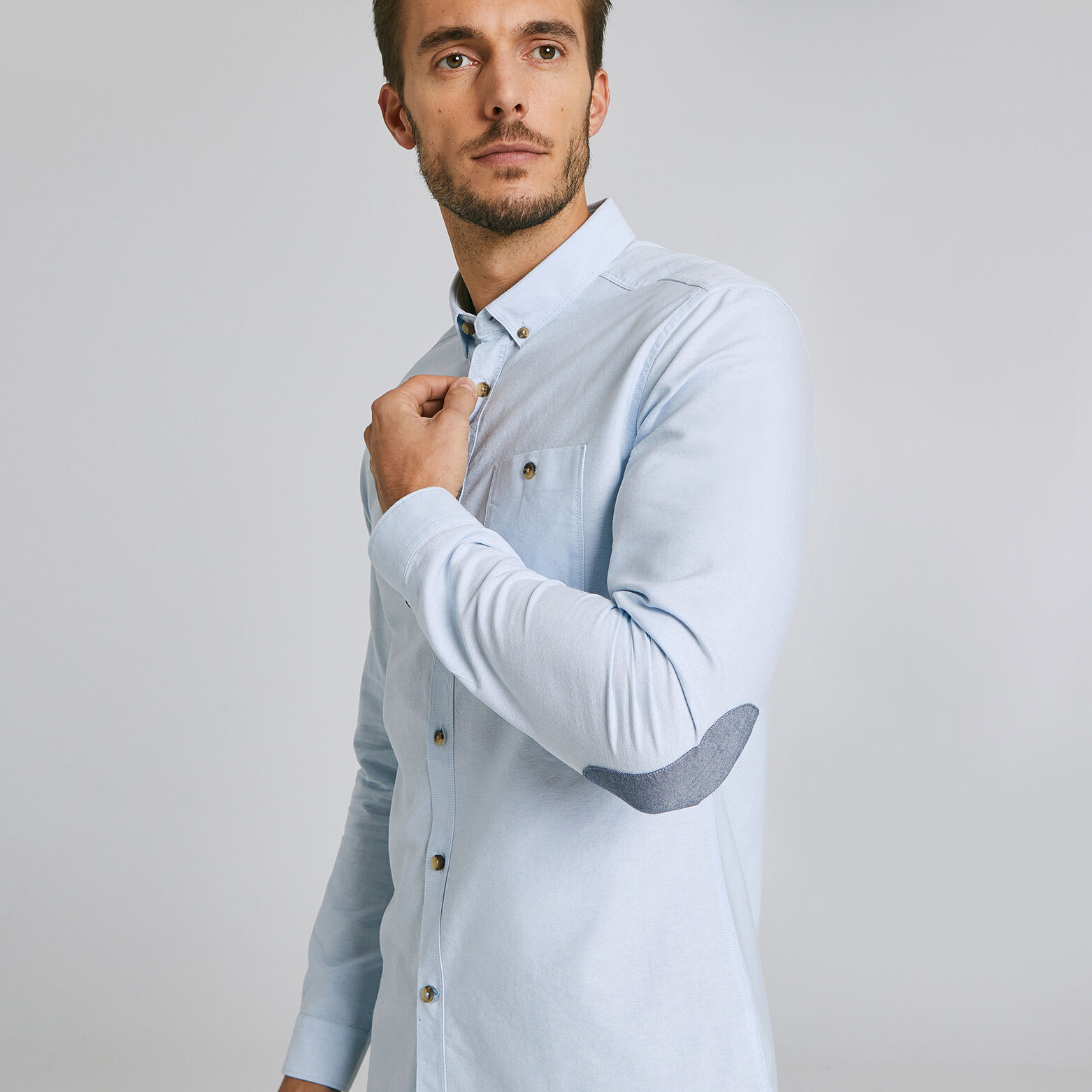 Chemise Slim à coudières