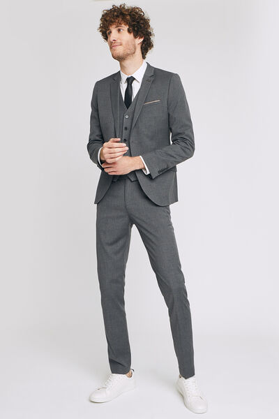 Gilet costume carreaux fenêtres voir veste