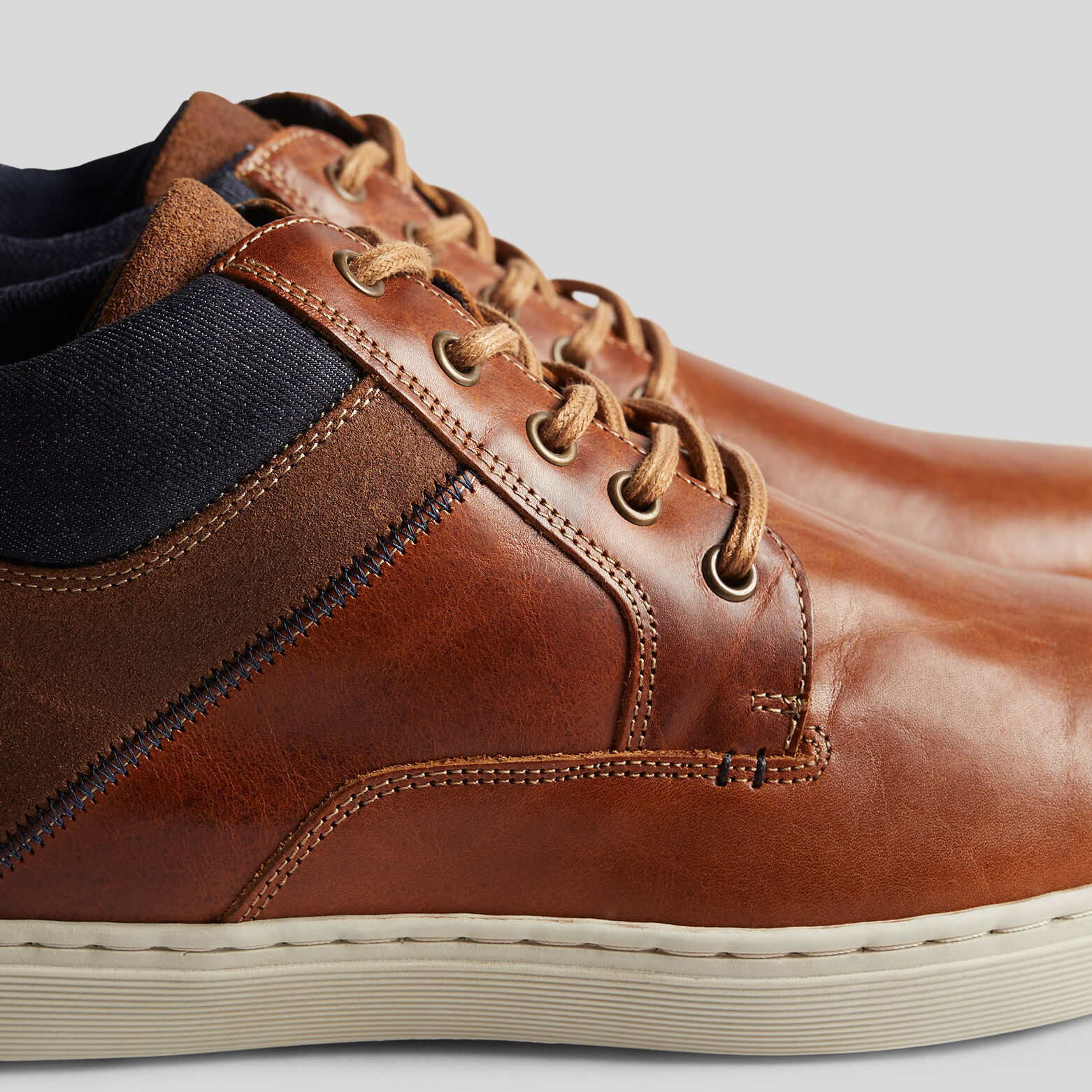 Baskets montantes en cuir