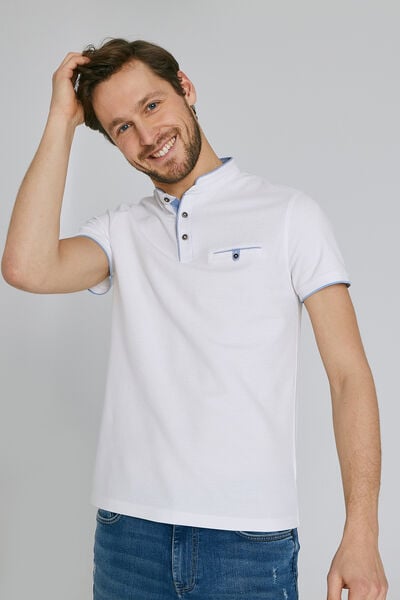 Polo manche courte col officier