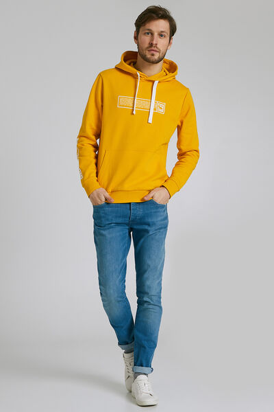 Sweat recyclé REDUCE RE-USE à capuche