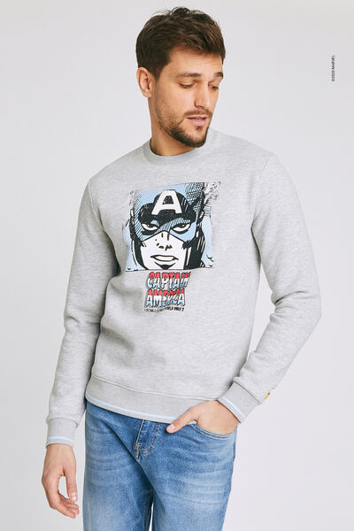Sweat imprimé licence MARVEL CAPTAIN AMERICA