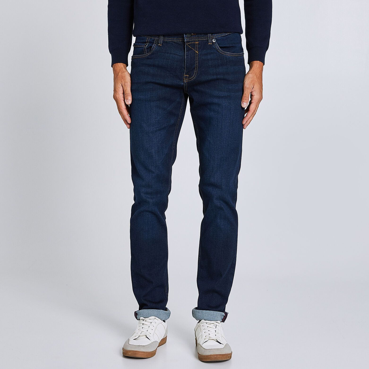 Jean slim #Tom urbanflex 4 longueurs foncé