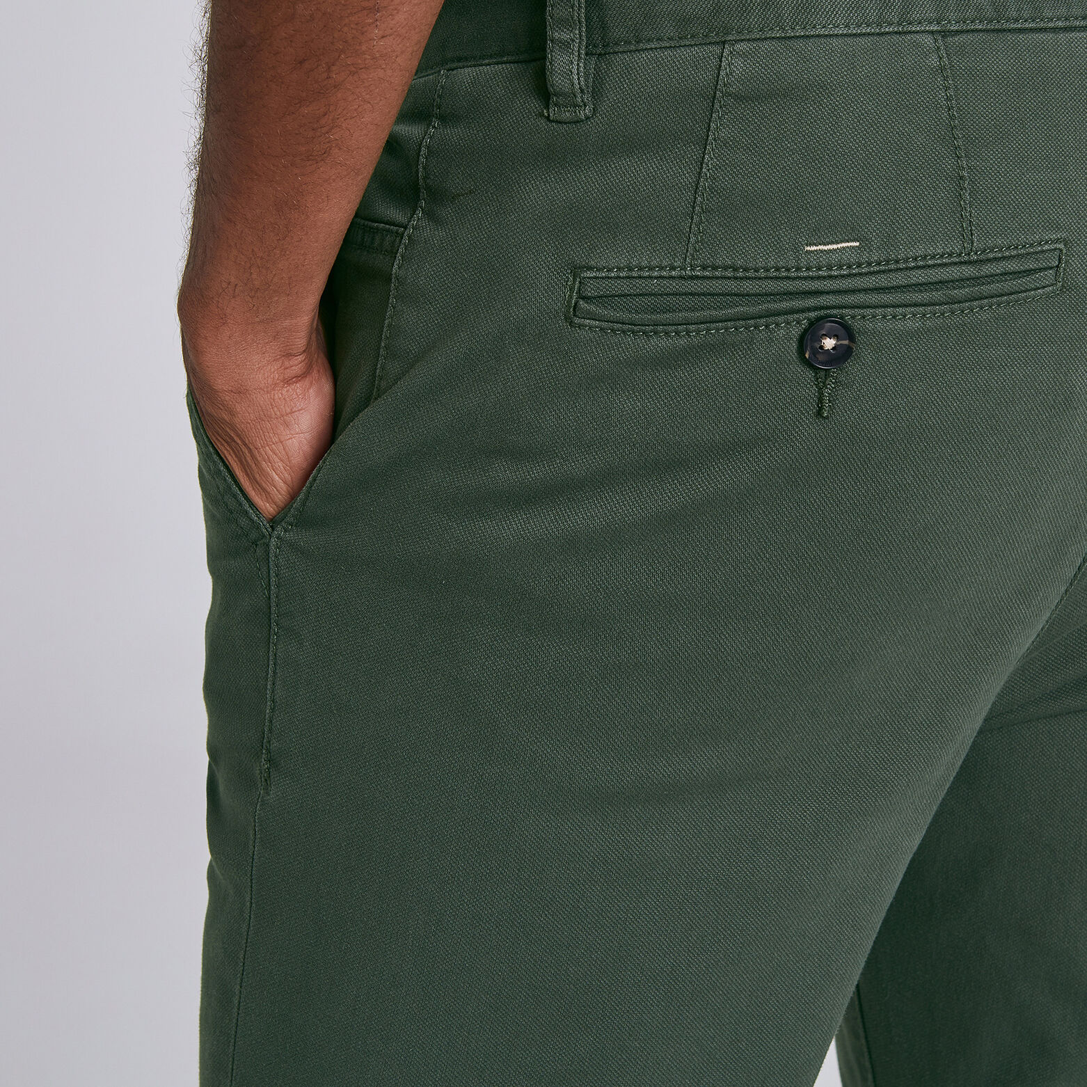 Pantalon chino droit canvas