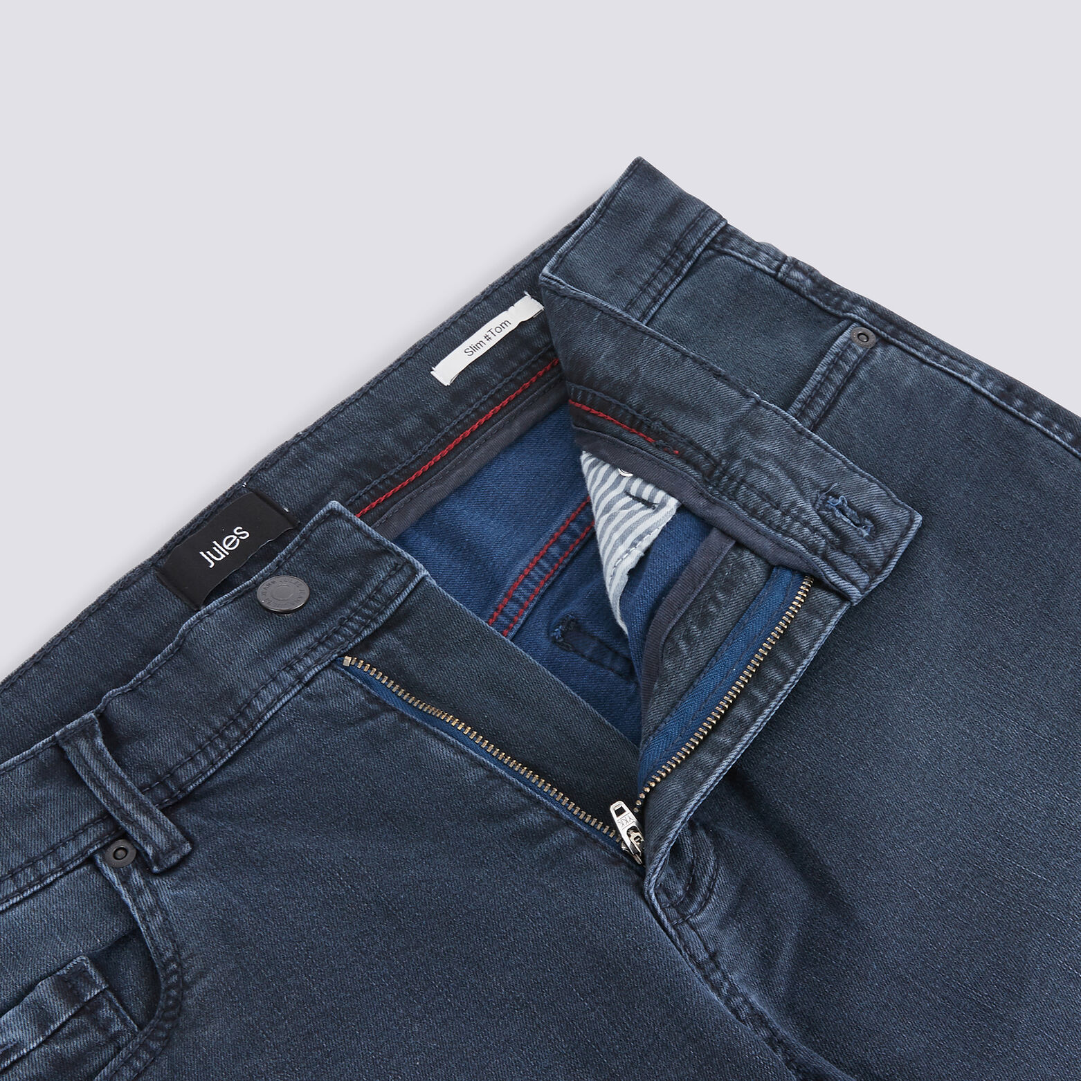 Jean slim Tom bleu grisé