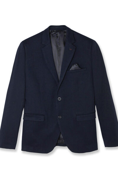 Veste blazer slim maille piquée