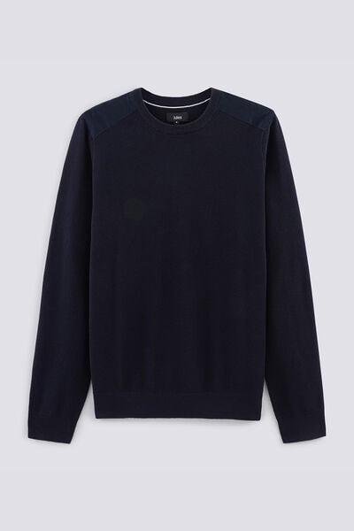 Pull col rond maille piquée