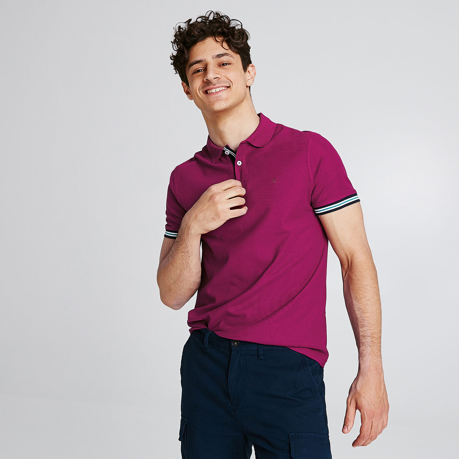 Polo manches courtes uni