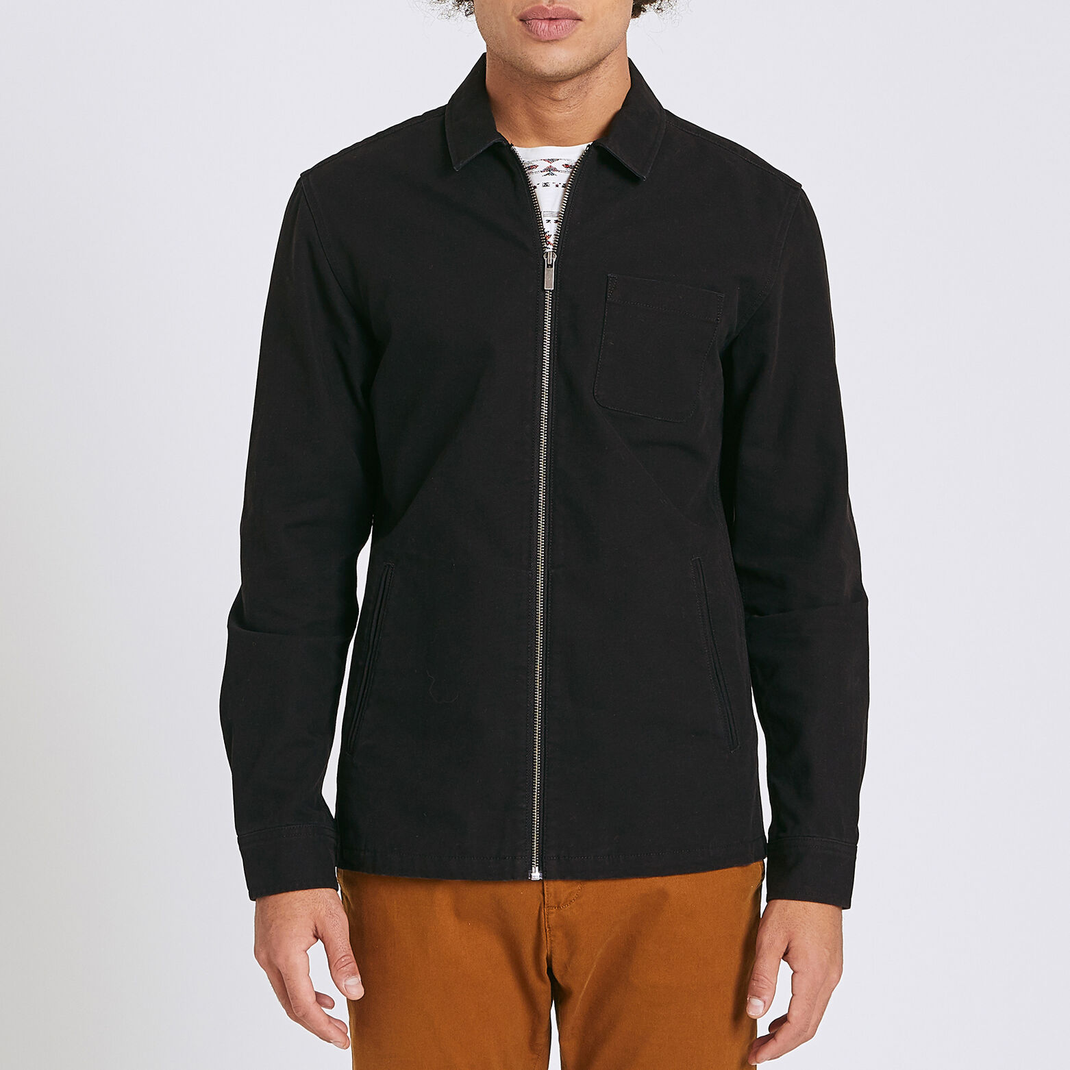 Surchemise regular canvas unie