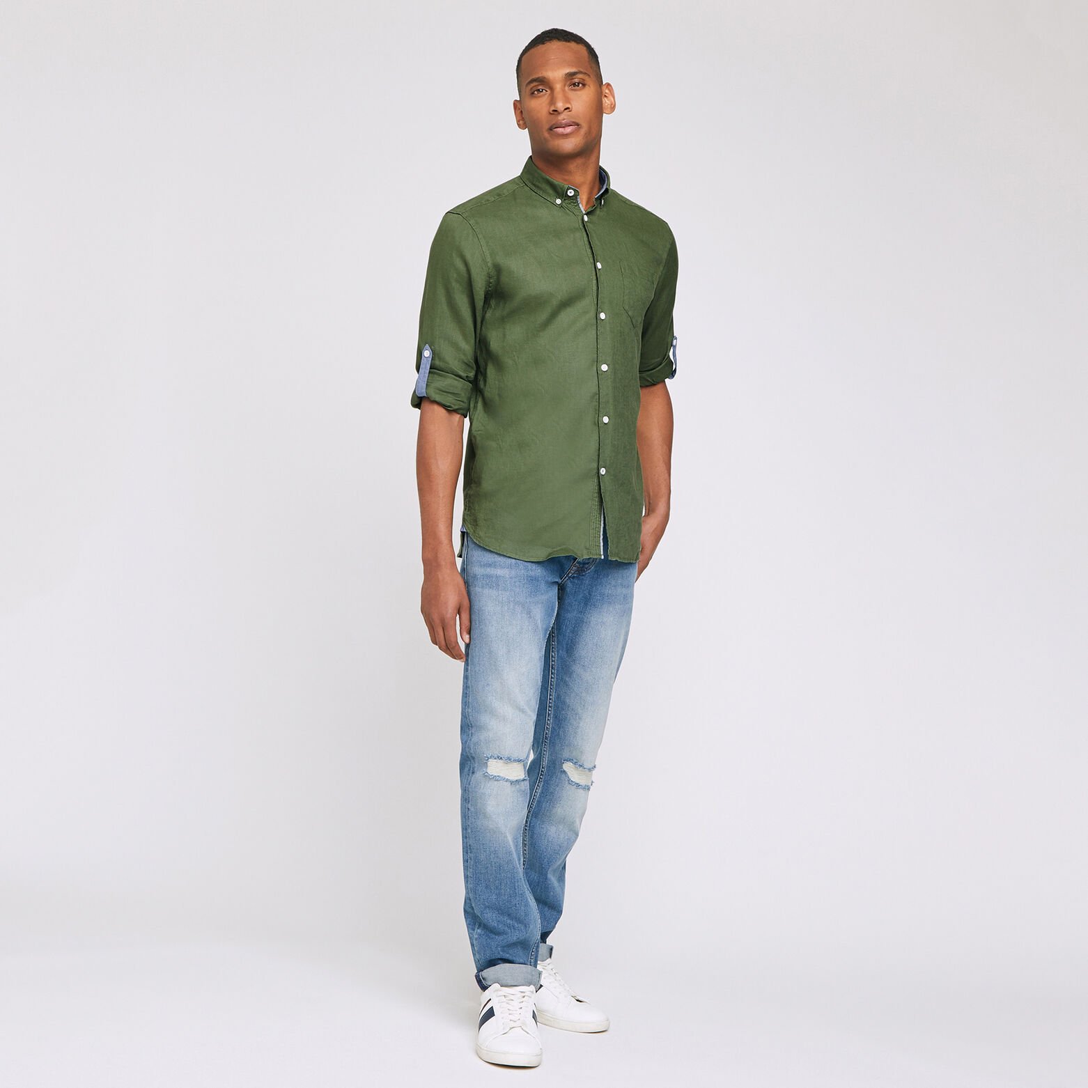 Chemise regular lin