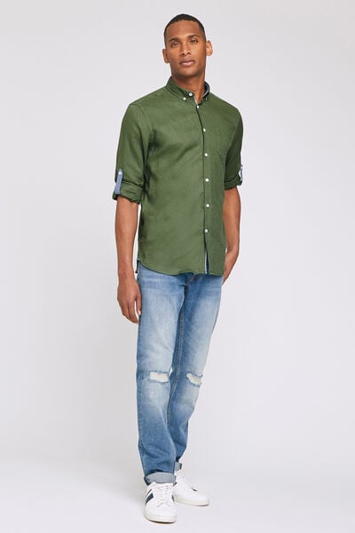 Chemise regular lin