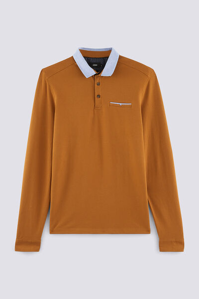 Polo manche longue col chemise