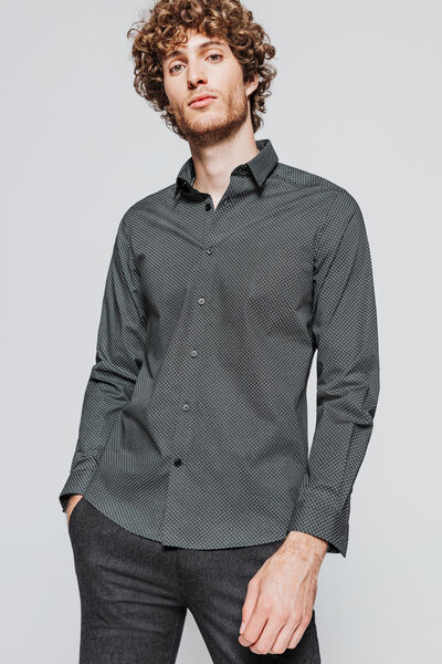 Chemise slim imprimée