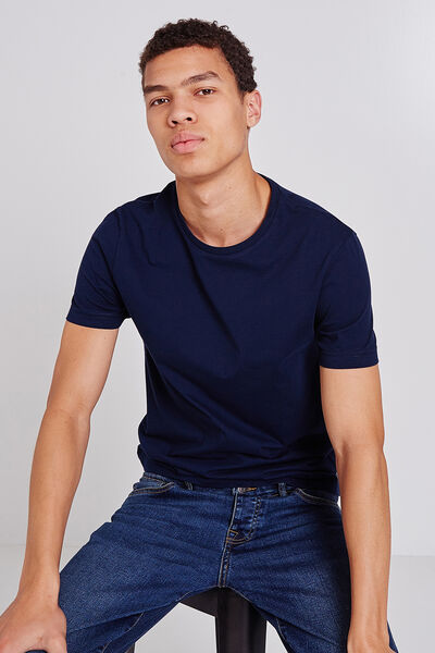 Tee-shirt uni col rond
