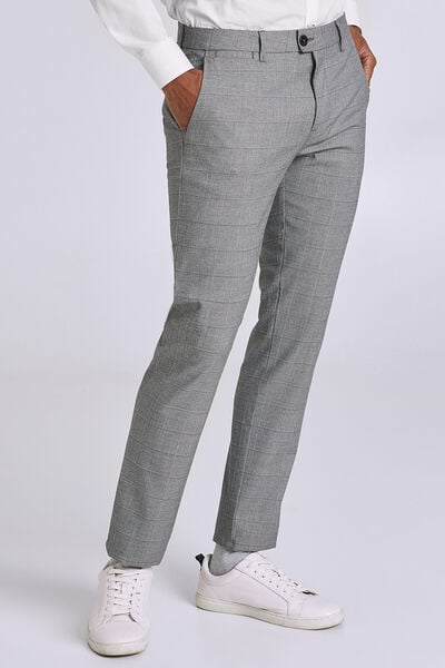 Pantalon chino à carreaux