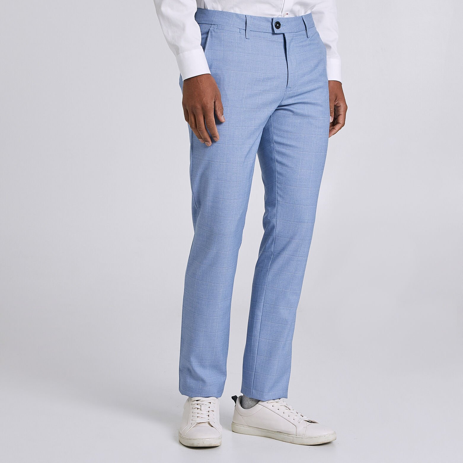 Pantalon chino à carreaux