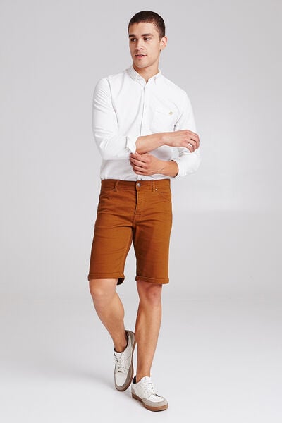 Bermuda 5 poches en twill
