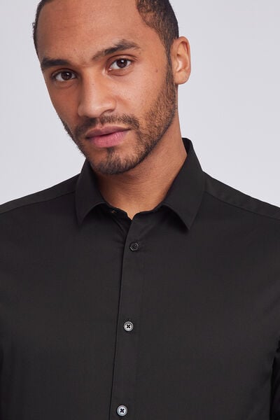 Chemise extra slim unie coton
