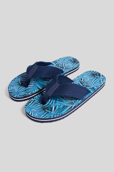 Tongs homme en tissu