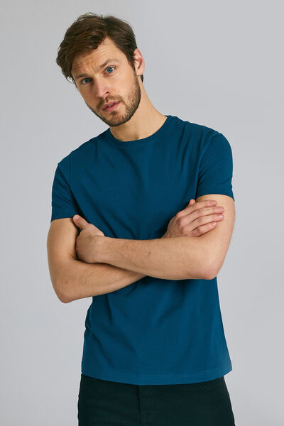 Tee-shirt uni col rond