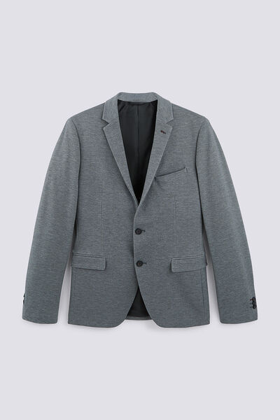 Veste blazer slim maille piquée