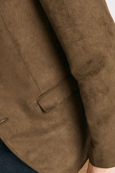 Veste de costume en suédine