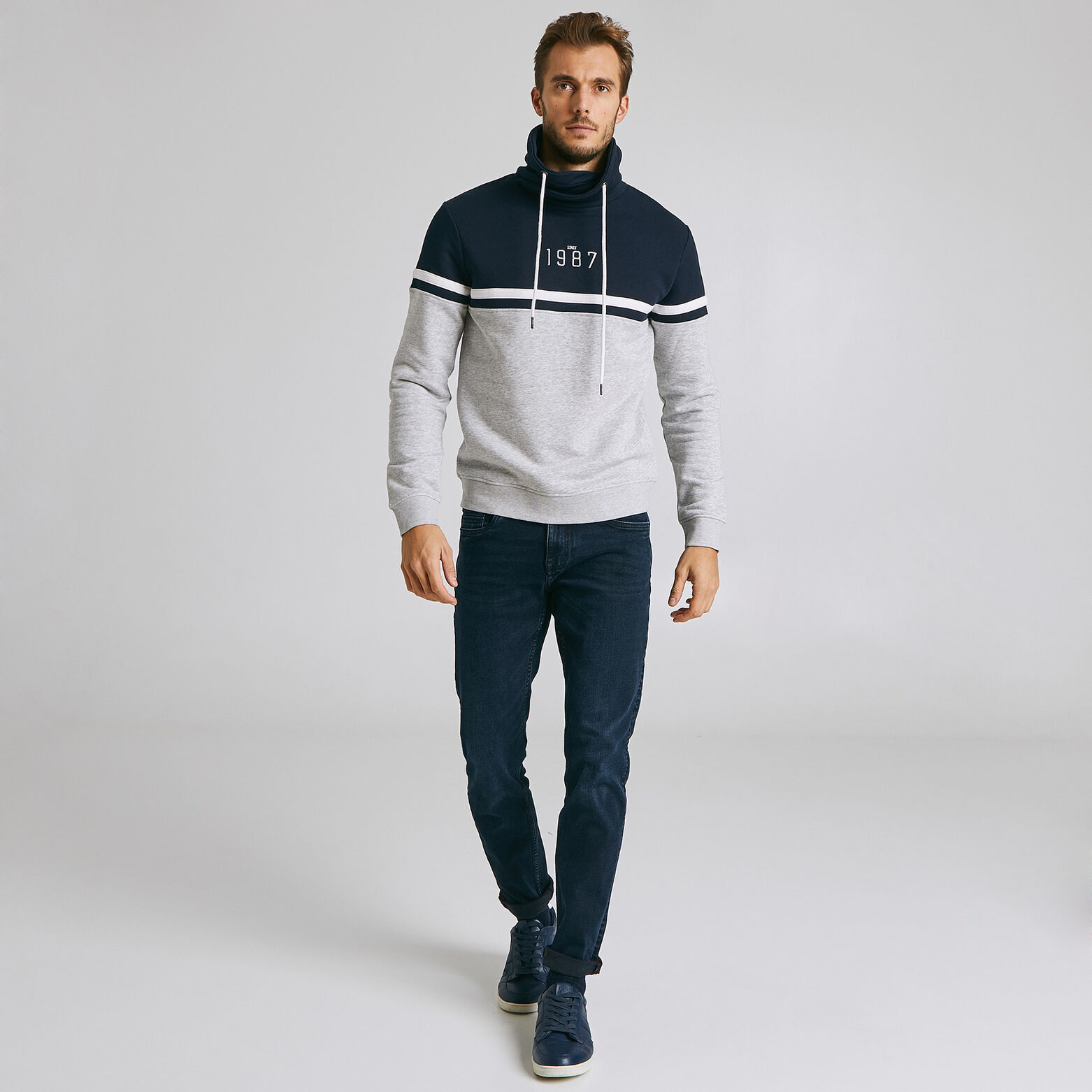 Sweat color block col snood