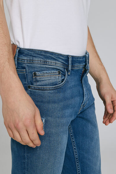 Jean slim Tom effet destroy